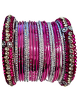Bracelets Selena Rose Fuchsia & Argent