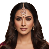 Bijou de front tikka rose doré Sonam