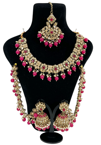 Parure Indienne Deepika - Rose Fuschia