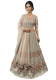 lehenga mariée nude broderies pierres Naisha