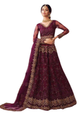 Lehenga Bhavana prune brodé