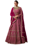 Rachana burgundy bridal lehenga