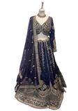 Lehenga Iraya – Prune brodé