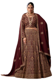 Rachana burgundy bridal lehenga