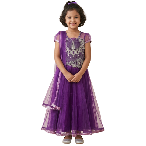 Tenue Cérémonie Fille Violet Naadira