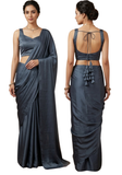 crop top indien gris bustier dos nu blouse sari narkis fashion