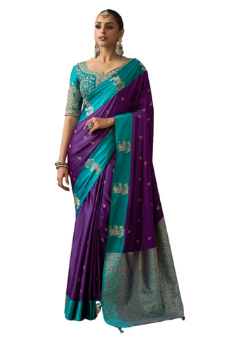 Sari Mira – Violet & Bleu Canard