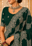 Beautiful trendy yellow orange Leena saree