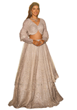 lehenga ivoire scintillant ishika brodé mariage