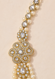 Mala Homme Rohan – Perles Ivoire & Framboise, Pierres Style Kundan