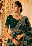 Beautiful trendy yellow orange Leena saree