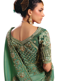 Sari Indien Chic Vert Menthe - Samaira - Narkis Fashion