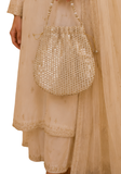 Sac Potli Aarya – Beige champagne