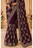 Beautiful trendy yellow orange Leena saree