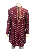 Kurta homme Ayaan bordeaux