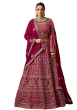 Rachana burgundy bridal lehenga