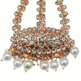 Golden Red Wedding Head Jewel