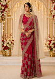 Beautiful trendy yellow orange Leena saree