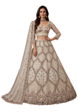 Lehenga Zaya – Ivoire Beige Brodé