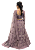 Lehenga Saesha - Mauve brodé - Narkis Fashion