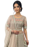lehenga mariée nude broderies pierres Naisha