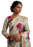 Sari gris clair Sayanthi