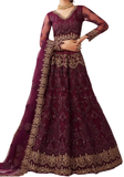 Lehenga Bhavana prune brodé