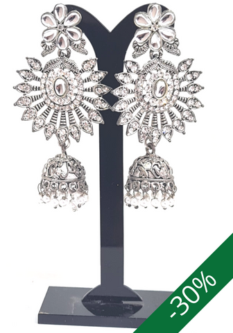 Silver earrings Jhumka Sandhya