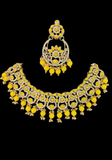 Parure Indienne Jaune Nahina – Bijoux Haldi Mariage Indien
