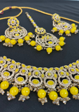 Parure Indienne Jaune Nahina – Bijoux Haldi Mariage Indien