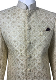 Sherwani mariage beige doré Ranbir