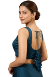 Bustier satin vert canard - Narkis Fashion