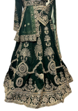 Lehenga Mehrana – Vert Émeraude - Narkis Fashion