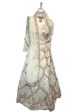 Lehenga Zaya – Ivoire Beige Brodé