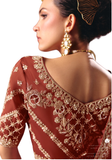 Sari mariage rouge - Saanvika - Narkis Fashion