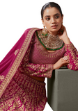 Rachana burgundy bridal lehenga