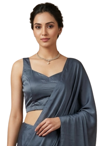 crop top indien gris bustier dos nu blouse sari narkis fashion