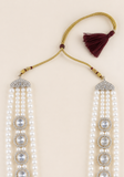 Détail pierres et perles Mala Rajveer bijou de marié