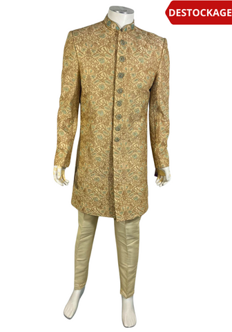 Tarun Blue Velvet Sherwani