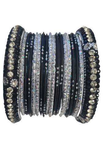 Bracelets Selena Noir & Argent