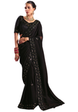 Sari Indien Chic Noir - Sylvie - Narkis Fashion