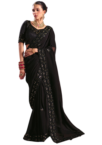 Sari Indien Chic Noir - Sylvie
