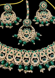 Parure Indienne Verte Nahina – Bijoux Mehendi & Mariage Indien