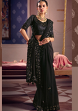 Sari Indien Chic Noir - Sylvie - Narkis Fashion