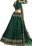 Lehenga indien avec voile brodé