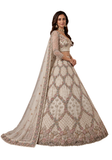 Lehenga Zaya – Ivoire Beige Brodé