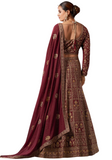 Rachana burgundy bridal lehenga