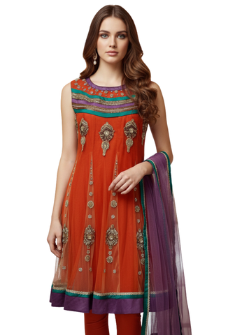 Salwar Designer orange Alihena
