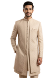 Matching Couple Drishya & Aviraj – Ivoire, Beige & Doré