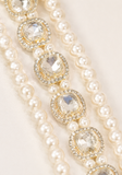 Détail attache Mala Rajveer perles pierres style Kundan